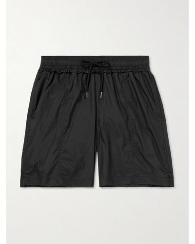mfpen Motion Straight-leg Recycled-shell Drawstring Shorts - Black