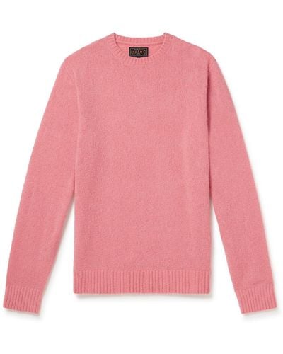 Beams Plus Cashmere And Silk-blend Sweater - Pink