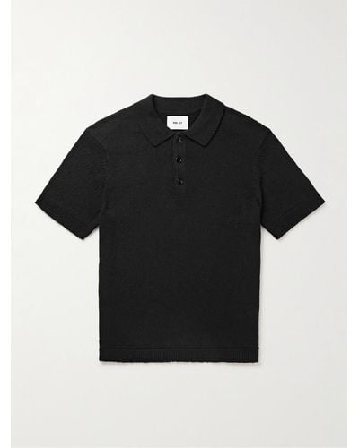 NN07 Randy 6558 Cotton-blend Polo Shirt - Black