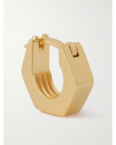 Miansai Utility Huggie Gold Vermeil Single Hoop Earring - Metallic