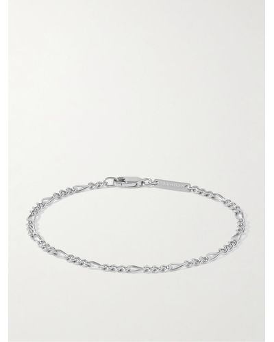 Tom Wood Bo Slim Recycled Rhodium-plated Chain Bracelet - Natural