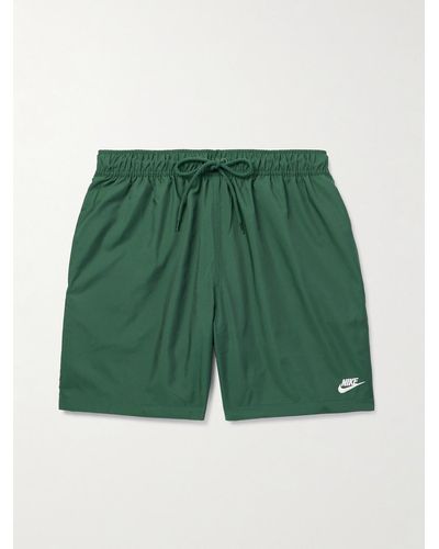 Nike Club Flow Straight-leg Shell Shorts - Green