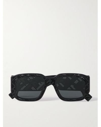 Fendi Shadow Sonnenbrille mit eckigem Rahmen aus Azetat - Schwarz