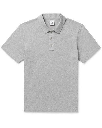 Reigning Champ Cotton-jersey Polo Shirt - Gray
