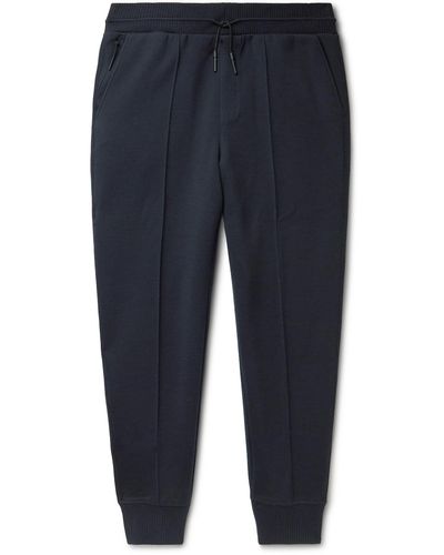 Zegna Tapered Jersey Sweatpants - Blue