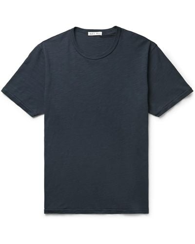 Alex Mill Standard Slim-fit Slub Cotton-jersey T-shirt - Blue