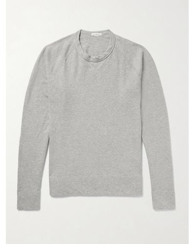 James Perse Loopback Supima Cotton-jersey Sweatshirt - Grey