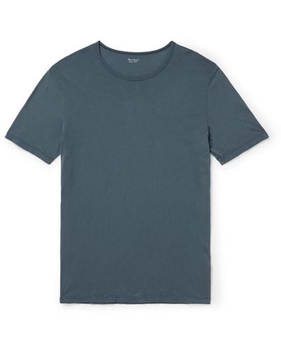 Hartford Cotton-jersey T-shirt - Blue