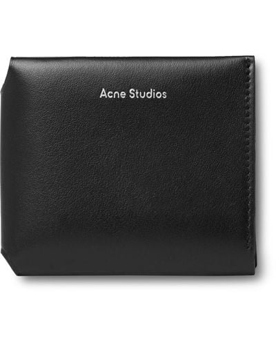 Acne Studios Leather Trifold Wallet - Black
