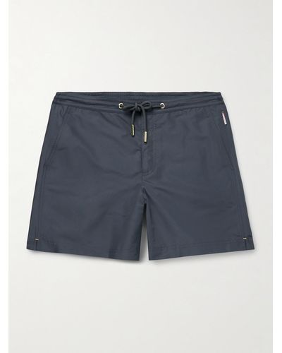 Orlebar Brown Bulldog Straight-leg Mid-length Swim Shorts - Blue