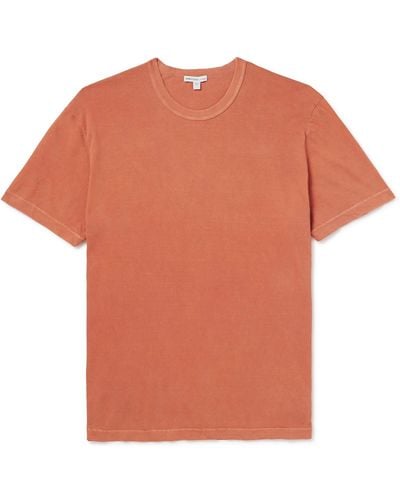 James Perse Combed Cotton-jersey T-shirt - Orange