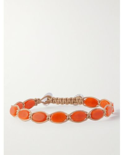 Isabel Marant Armband aus Kordel mit Emaille - Orange