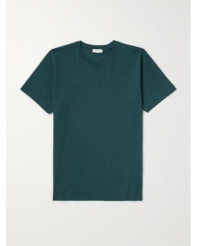 Sunspel Riviera Supima Cotton-jersey T-shirt - Green