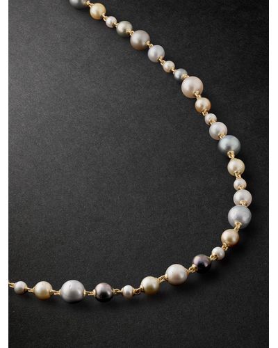 MAOR Collana in oro con perle Pnina - Nero