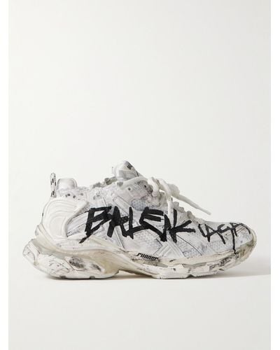 Balenciaga Runner Sneakers aus Nylon - Weiß