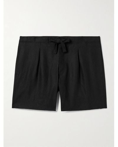 STÒFFA Linen-twill Shorts - Black