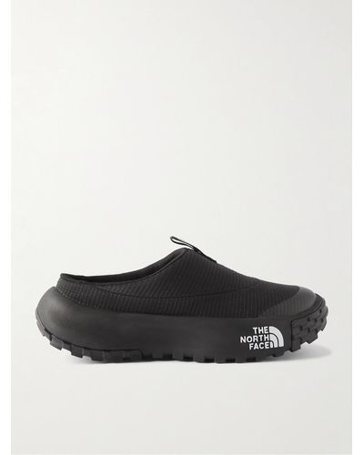 The North Face Never Stop Rubber-trimmed Recycled-ripstop Mules - Black