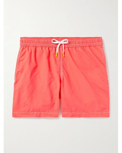 Hartford Straight-leg Mid-length Swim Shorts - Pink