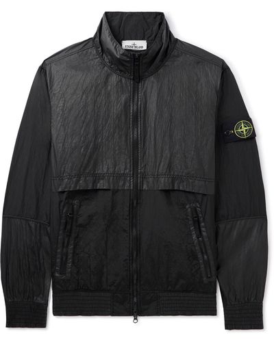 Stone Island Macro Ripstop Nylon Metal Anorak Jacket Olive in