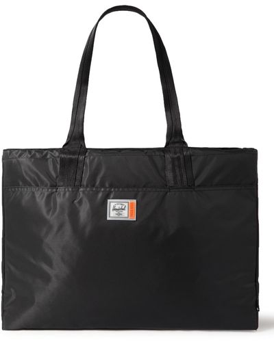 Herschel Supply Co. Alexander Large Insulated Recycled Nylon Tote Bag - Black