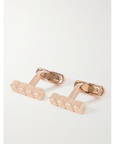 Chopard Ice Cube Rose Gold-plated Cufflinks - Natural