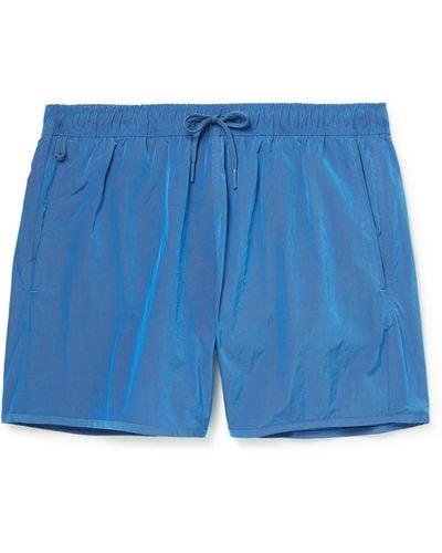 CDLP Straight-leg Mid-length Econyl® Swim Shorts - Blue
