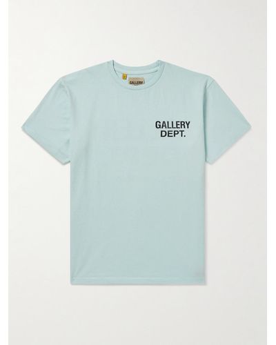 GALLERY DEPT. Logo-print Cotton-jersey T-shirt - Blue