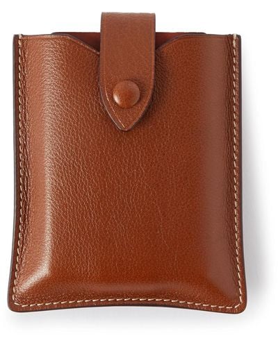 Metier Full-grain Leather Playing Cards Case - Brown