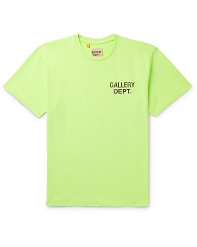 GALLERY DEPT. Souvenir Logo-print Cotton-jersey T-shirt X - Green