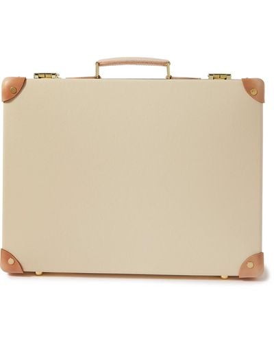 Globe-Trotter Carry-on Leather-trimmed Attaché Case - Natural