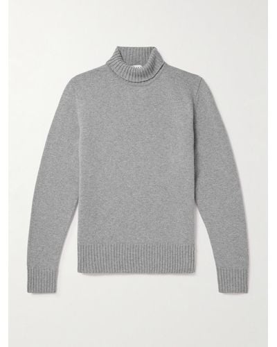 Rohe Wool And Cashmere-blend Rollneck Jumper - Grey
