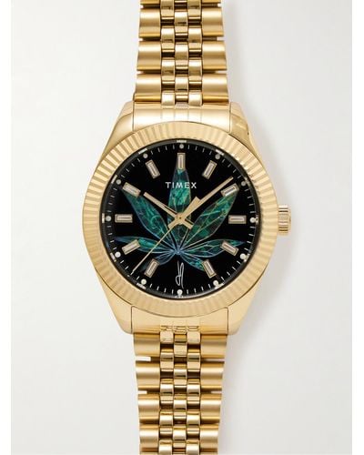 Timex Jacquie Aiche Legacy High Life Gold-tone Crystal Watch - Metallic