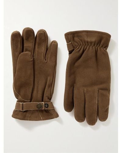 Hestra Torgil Handschuhe aus Veloursleder - Braun
