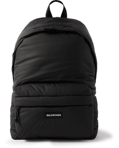 Balenciaga Explorer Padded Nylon Backpack - Black