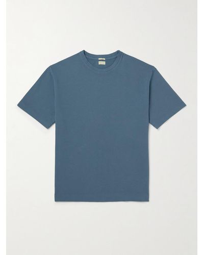 Massimo Alba Watercolour Cotton-jersey T-shirt - Blue