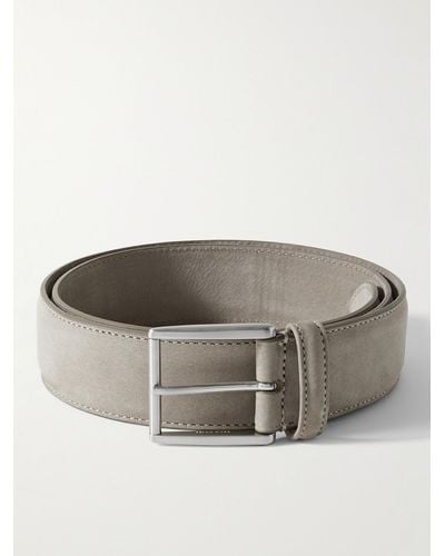 Anderson's 4cm Nubuck Belt - Grey