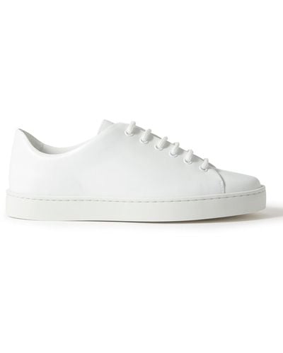 Manolo Blahnik Semando Leather Sneakers - White