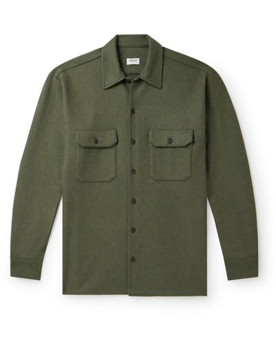 Ghiaia Wool Overshirt - Green