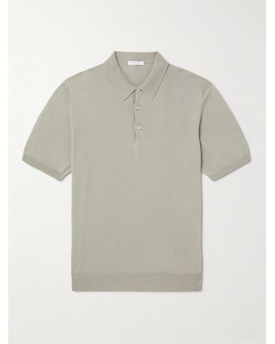 Boglioli Cotton Polo Shirt - Grey