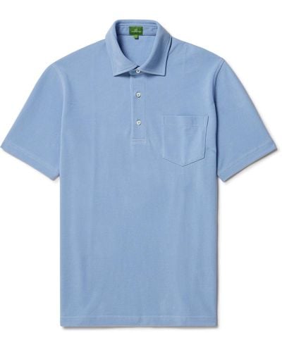 Sid Mashburn Pima Cotton-piqué Polo Shirt - Blue