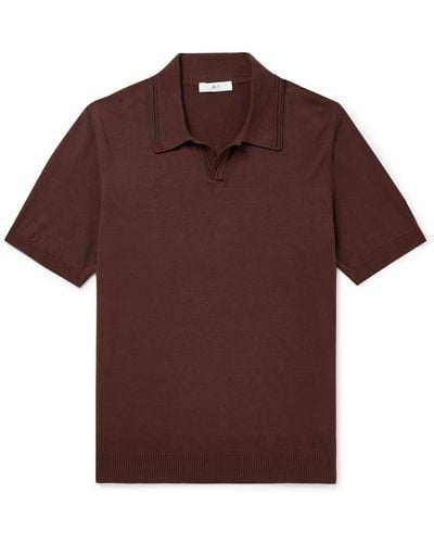 MR P. Johnny Cotton Polo Shirt - Brown