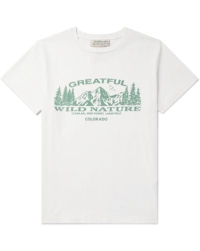 Remi Relief Printed Cotton-jersey T-shirt - White