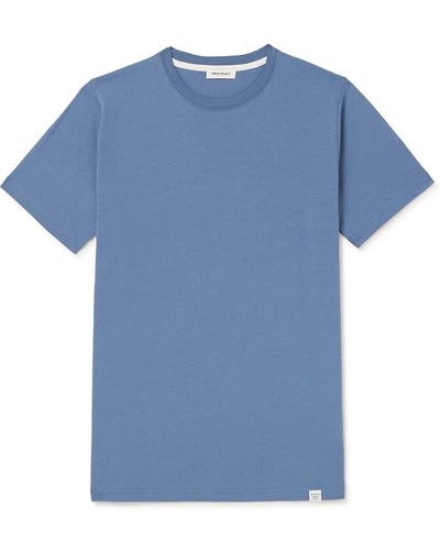 Norse Projects Niels Organic Cotton-jersey T-shirt - Blue
