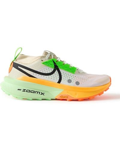 Nike Zegama 2 Stretch-jersey And Rubber-trimmed Mesh Trail Running Sneakers - Green