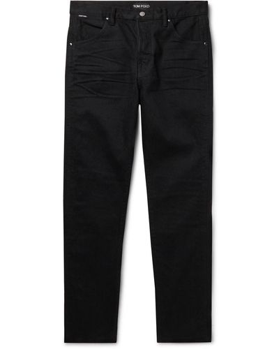 Tom Ford Tapered Selvedge Jeans - Black
