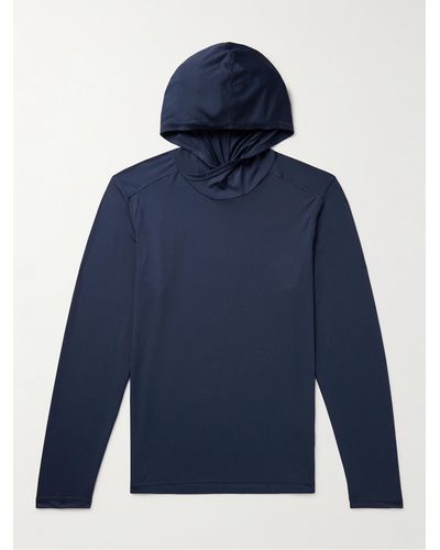 Onia Stretch-nylon Jersey Hoodie - Blue