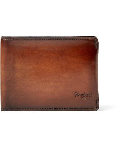 Berluti Leather Billfold Wallet - Brown
