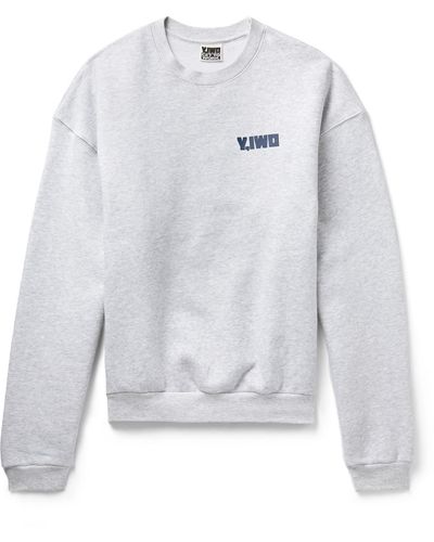 Y,IWO Hardwear Logo-print Cotton-jersey Sweatshirt - Blue