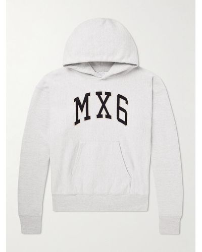 SAINT Mxxxxxx Mx6 Logo-appliquéd Cotton-jersey Hoodie - Grey