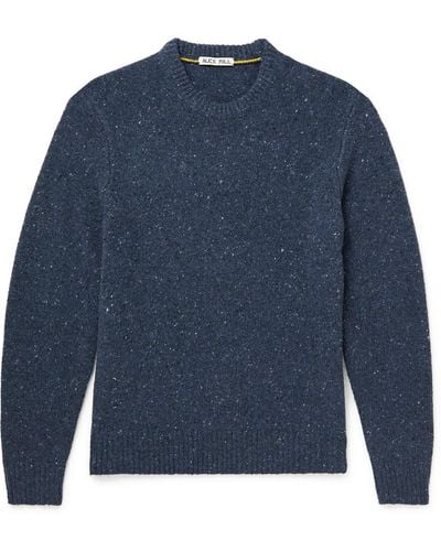 Alex Mill Donegal Merino Wool-blend Sweater - Blue